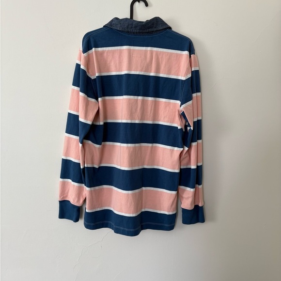 Lands' End Pink and Blue Striped Long Sleeve Top - Picture 4 of 4